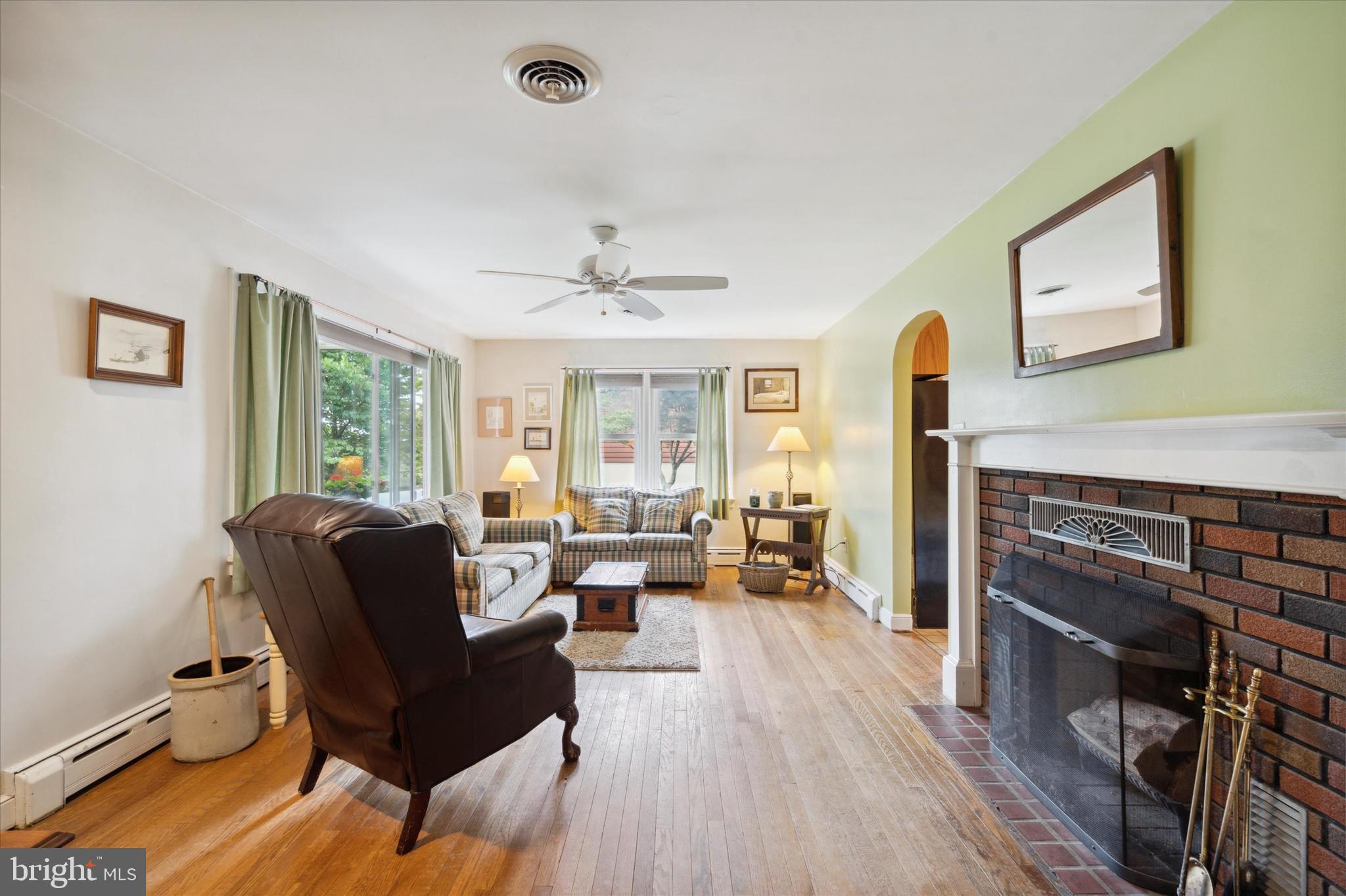4630 Hillside Road Reading, PA 19606 - Photo 4 of 36 Family room w wood-burning f/p