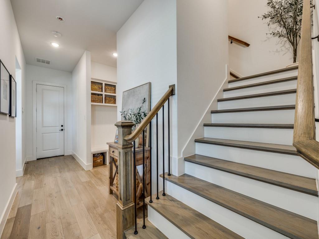 1956 Jc Maples Road Gunter, TX 75058 - Photo 21 of 38 a view of entryway with wooden floor and stairs