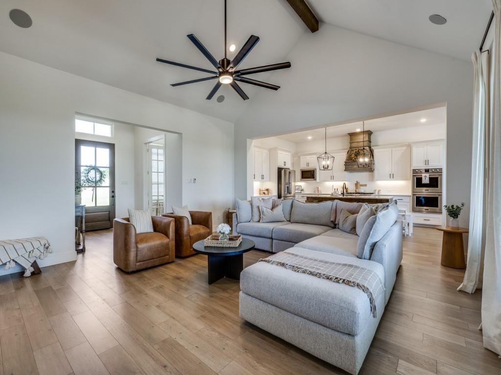 1956 Jc Maples Road Gunter, TX 75058 - Photo 10 of 38 a living room with furniture and a wooden floor