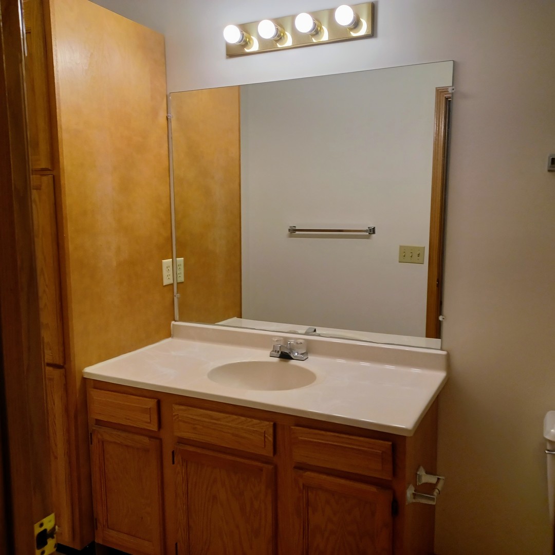 26 Vermont Avenue Bloomington, IL 61701 - Photo 7 of 15 a bathroom with a sink and a mirror