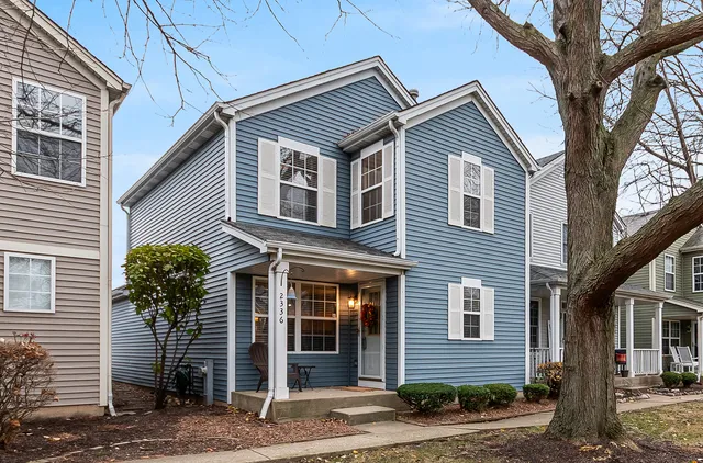 a front view of a house