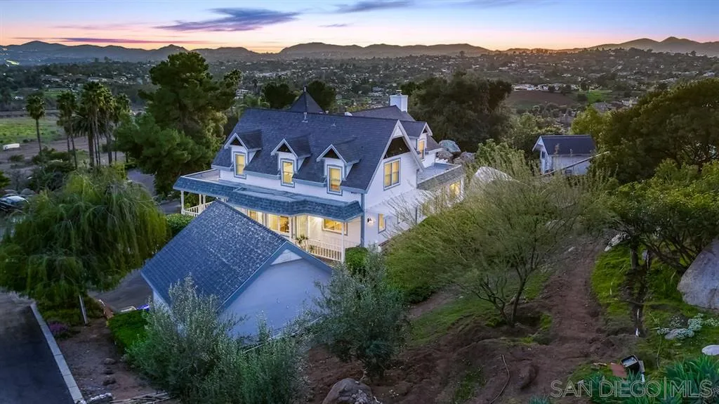 2444 Crestview Estates Place Escondido, CA 92027 - Photo 25 of 25 an aerial view of a house with a garden