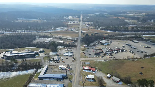 a view of residential houses with outdoor space
