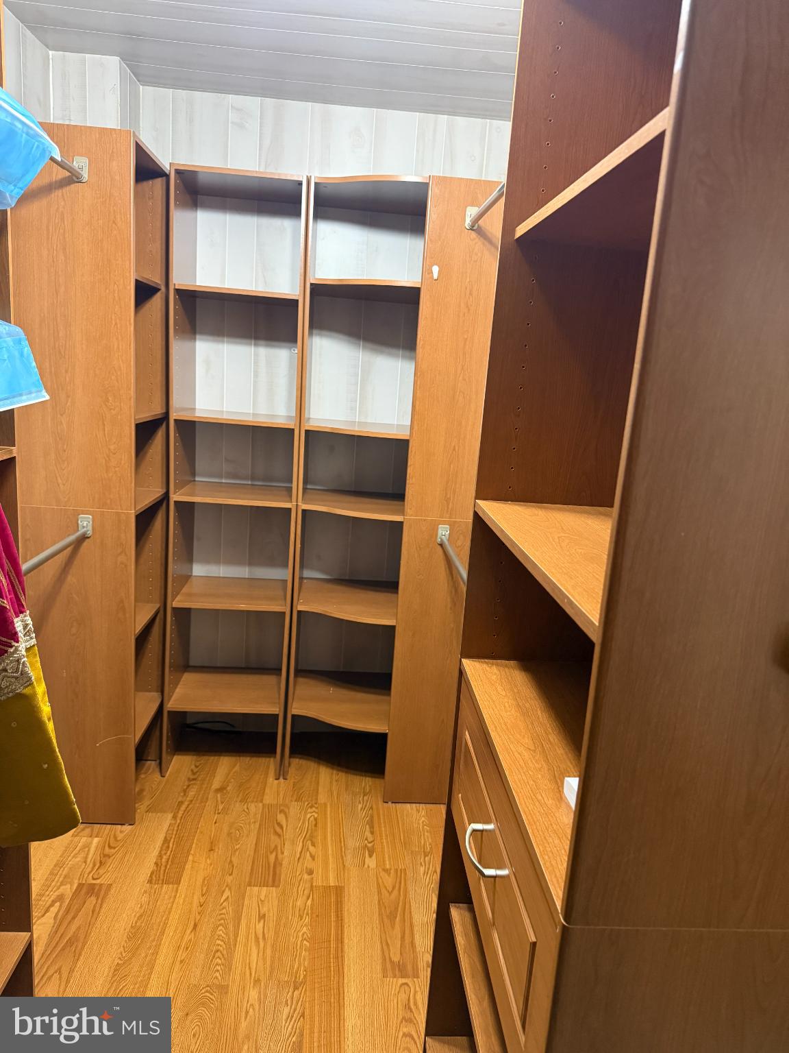 5107 Bay Road Bensalem, PA 19020 - Photo 15 of 23 Spacious wooden shelving for organized storage.