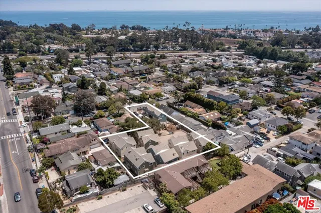 an aerial view of a city
