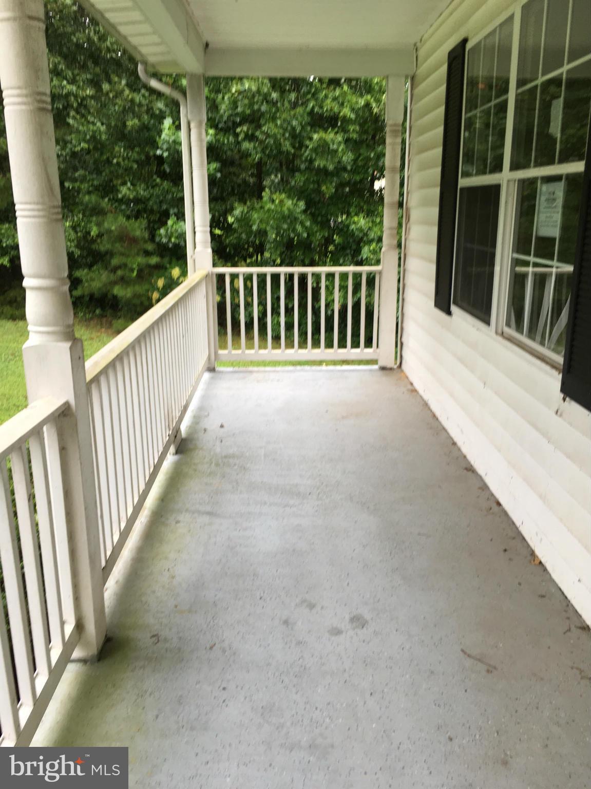 Huge covered front porch