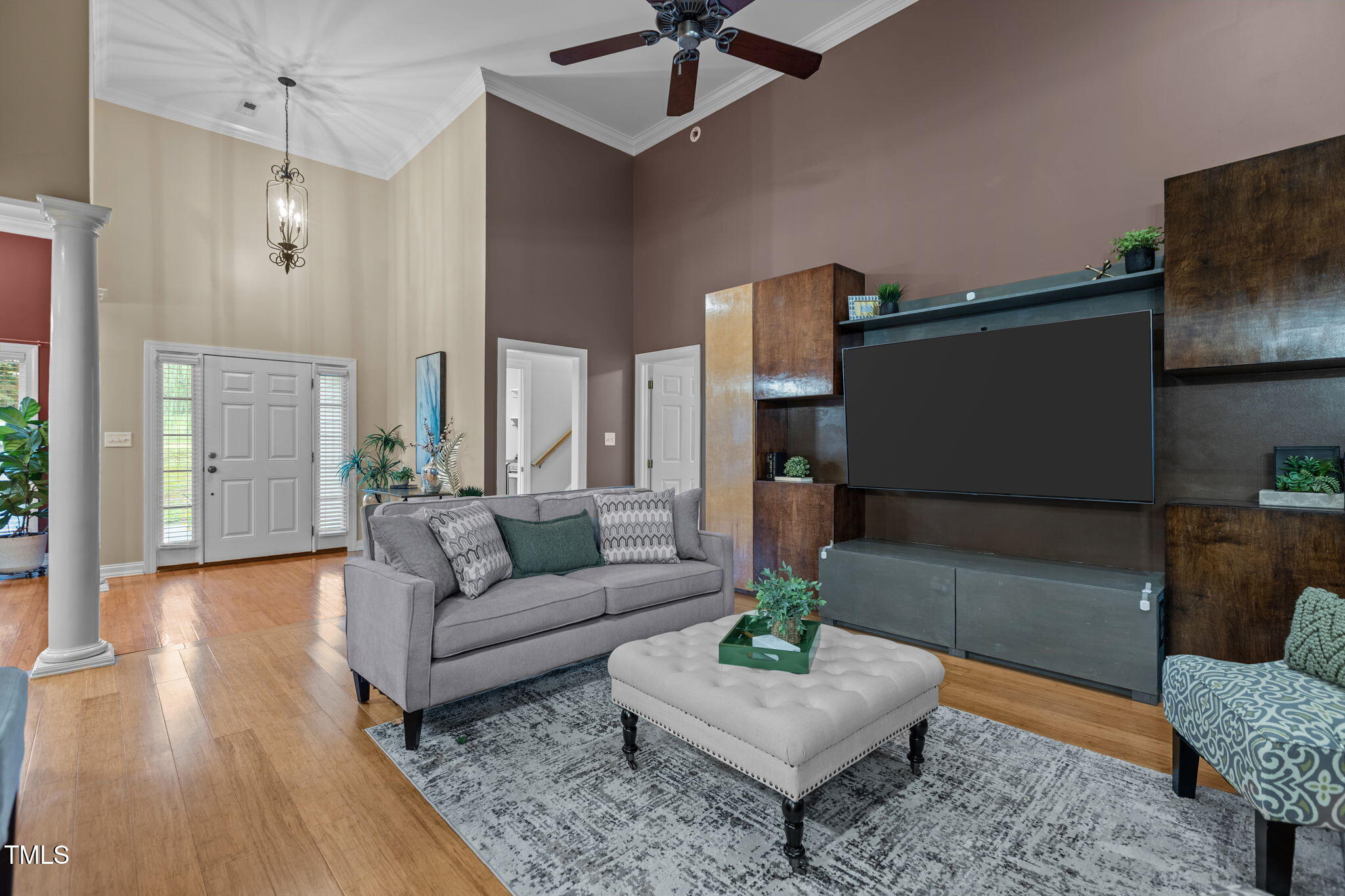 61 Fork Junction Road Timberlake, NC 27583 - Photo 15 of 59 a living room with furniture and a flat screen tv