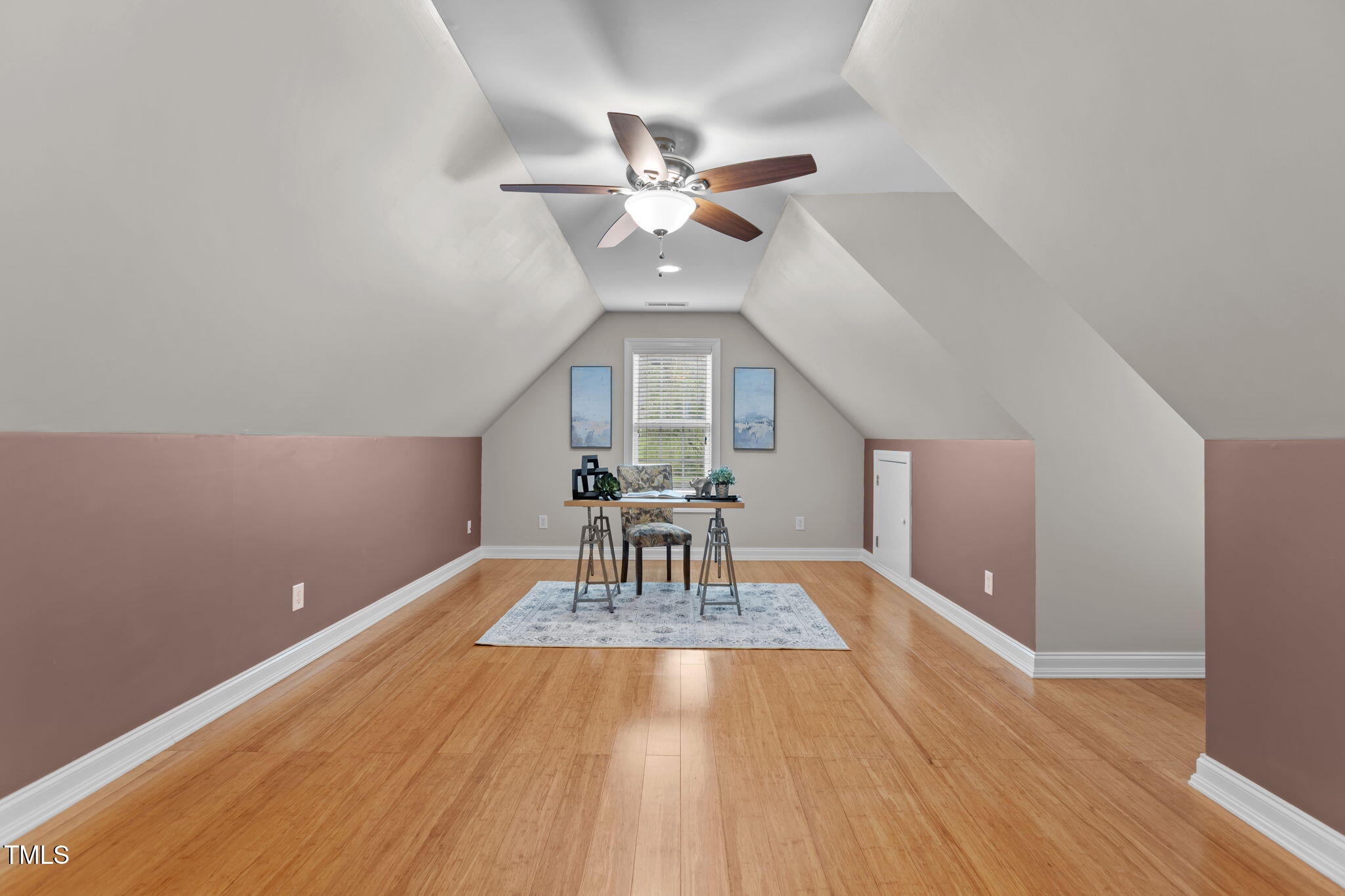 61 Fork Junction Road Timberlake, NC 27583 - Photo 35 of 59 a view of livingroom with hardwood floor and ceiling fan