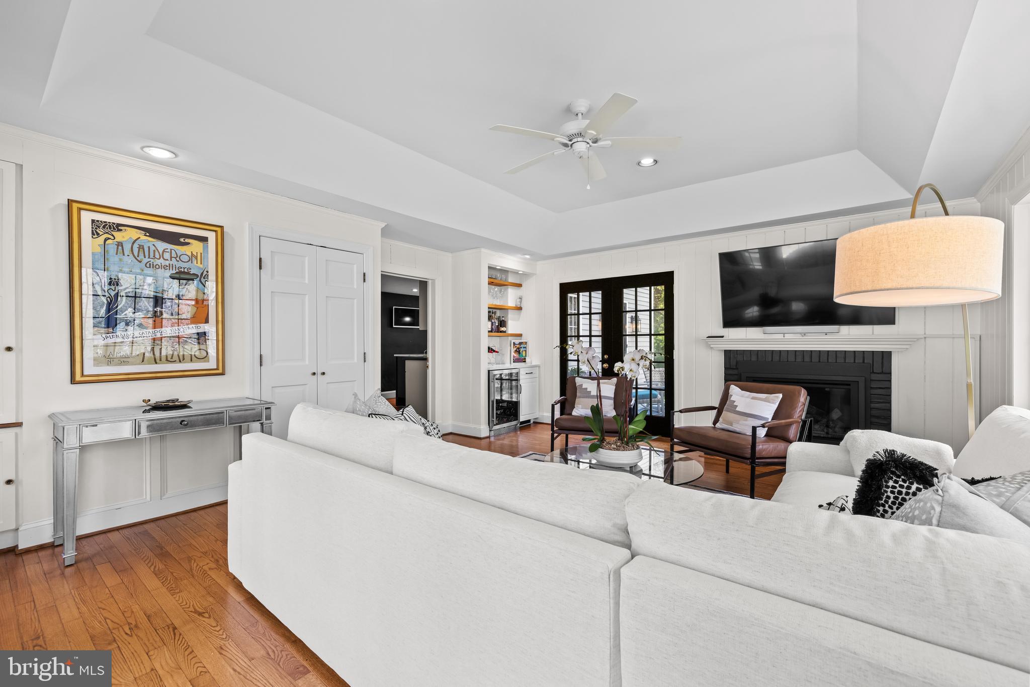 1846 Circle Road Baltimore, MD 21204 - Photo 24 of 62 a living room with fireplace furniture and a flat screen tv