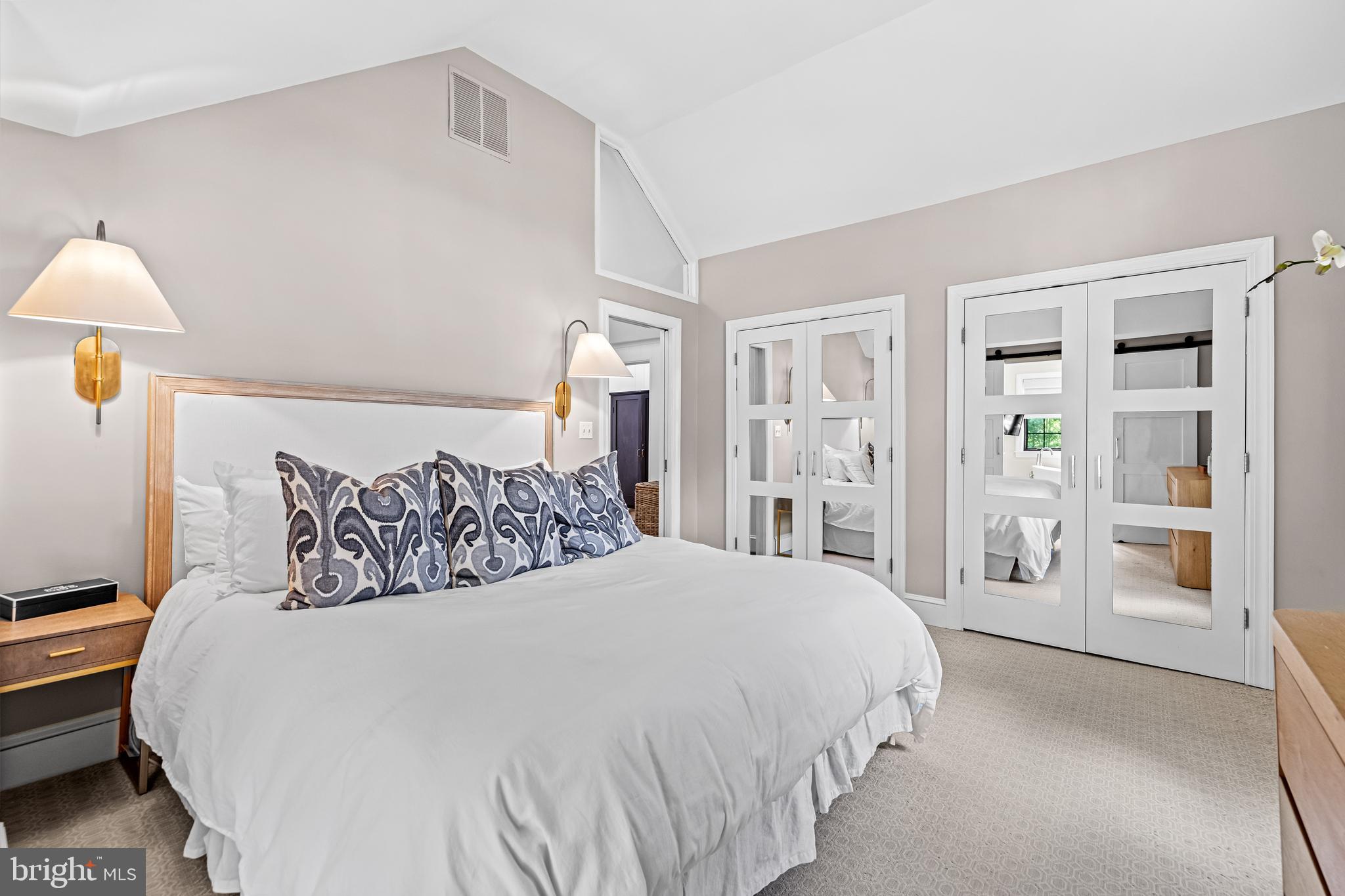 1846 Circle Road Baltimore, MD 21204 - Photo 35 of 62 a bedroom with a large bed and a chandelier