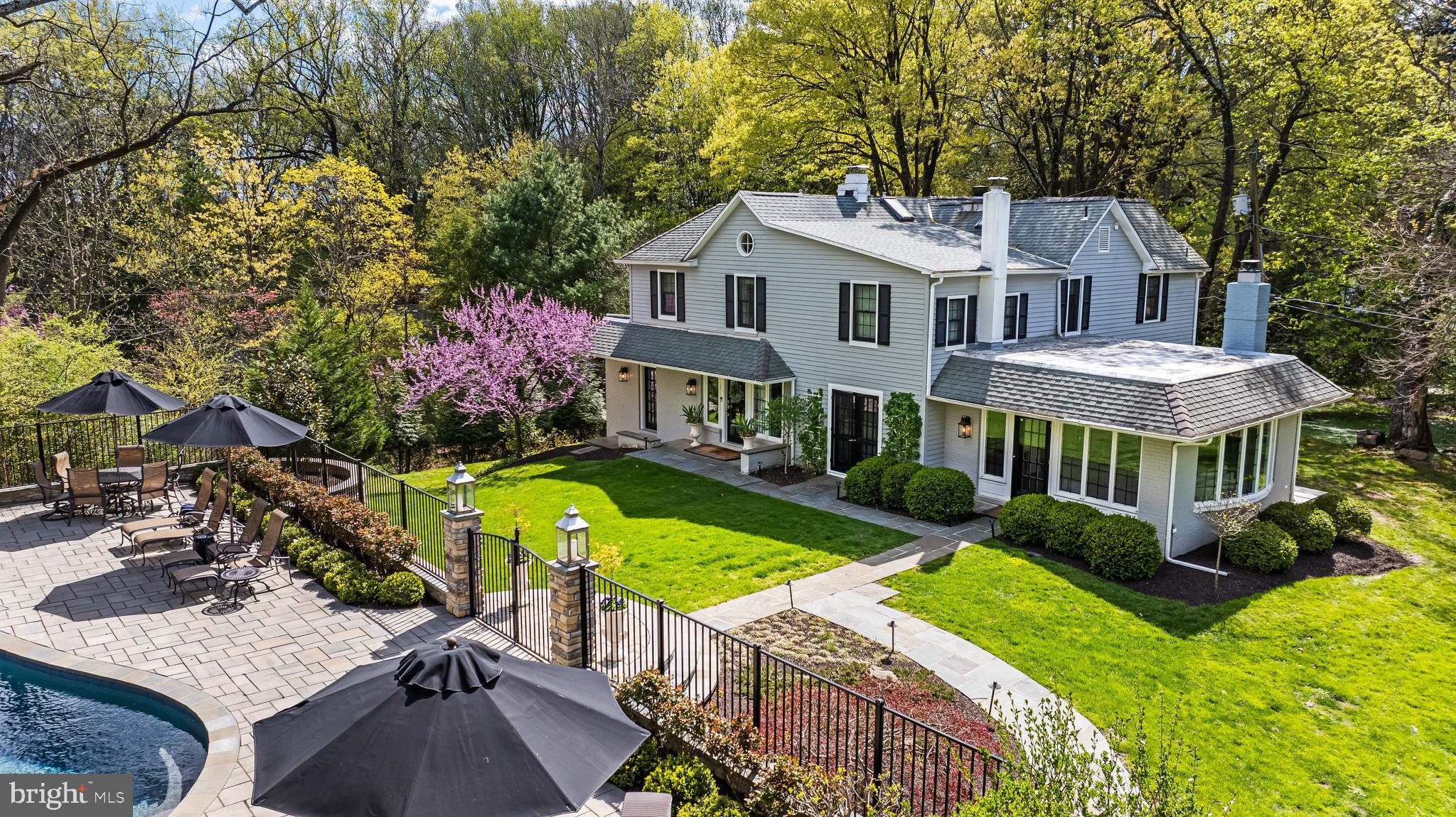 1846 Circle Road Baltimore, MD 21204 - Photo 49 of 62 a aerial view of a house with swimming pool and porch