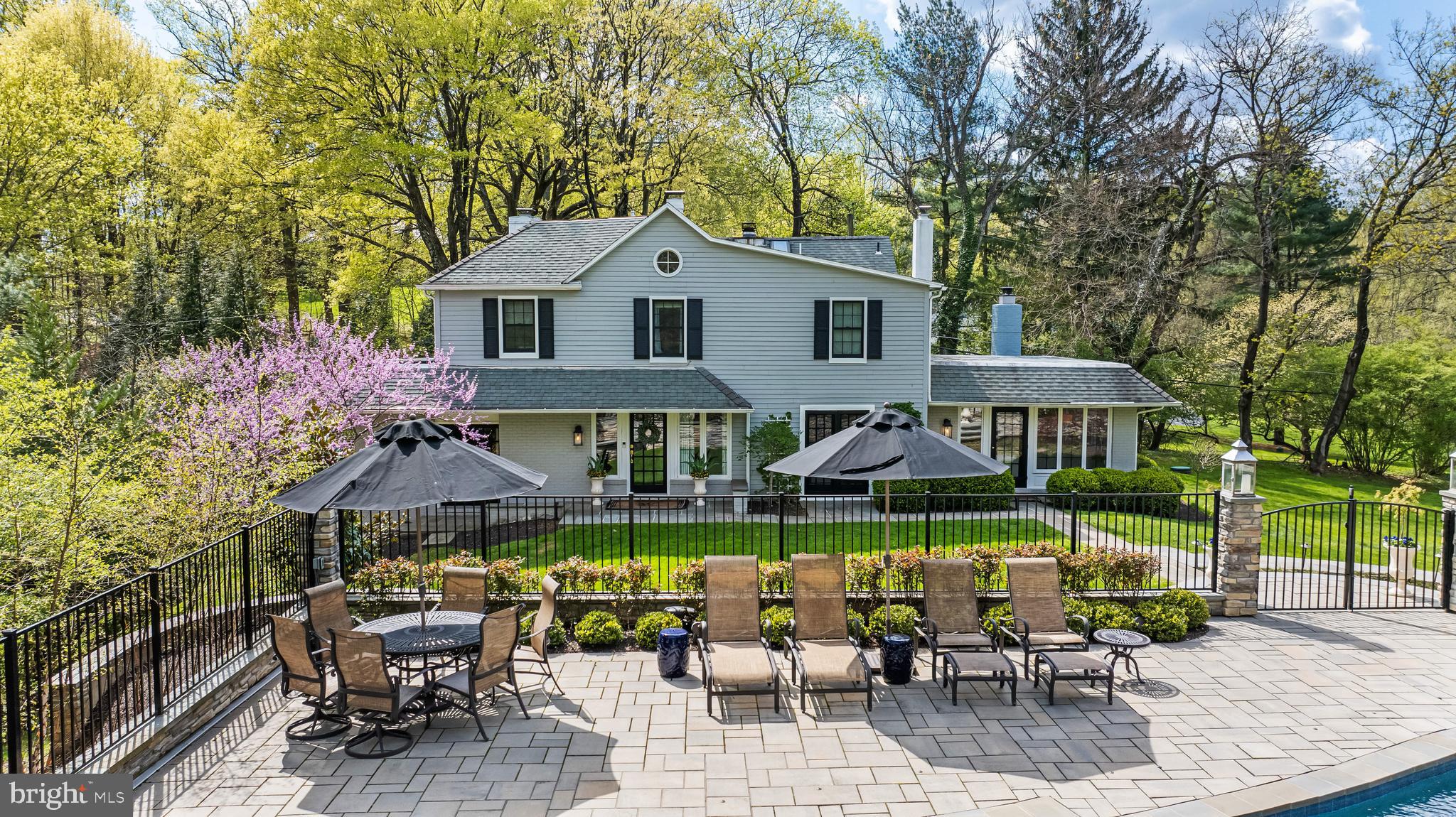 1846 Circle Road Baltimore, MD 21204 - Photo 56 of 62 an outdoor space with lots of white furniture and garden