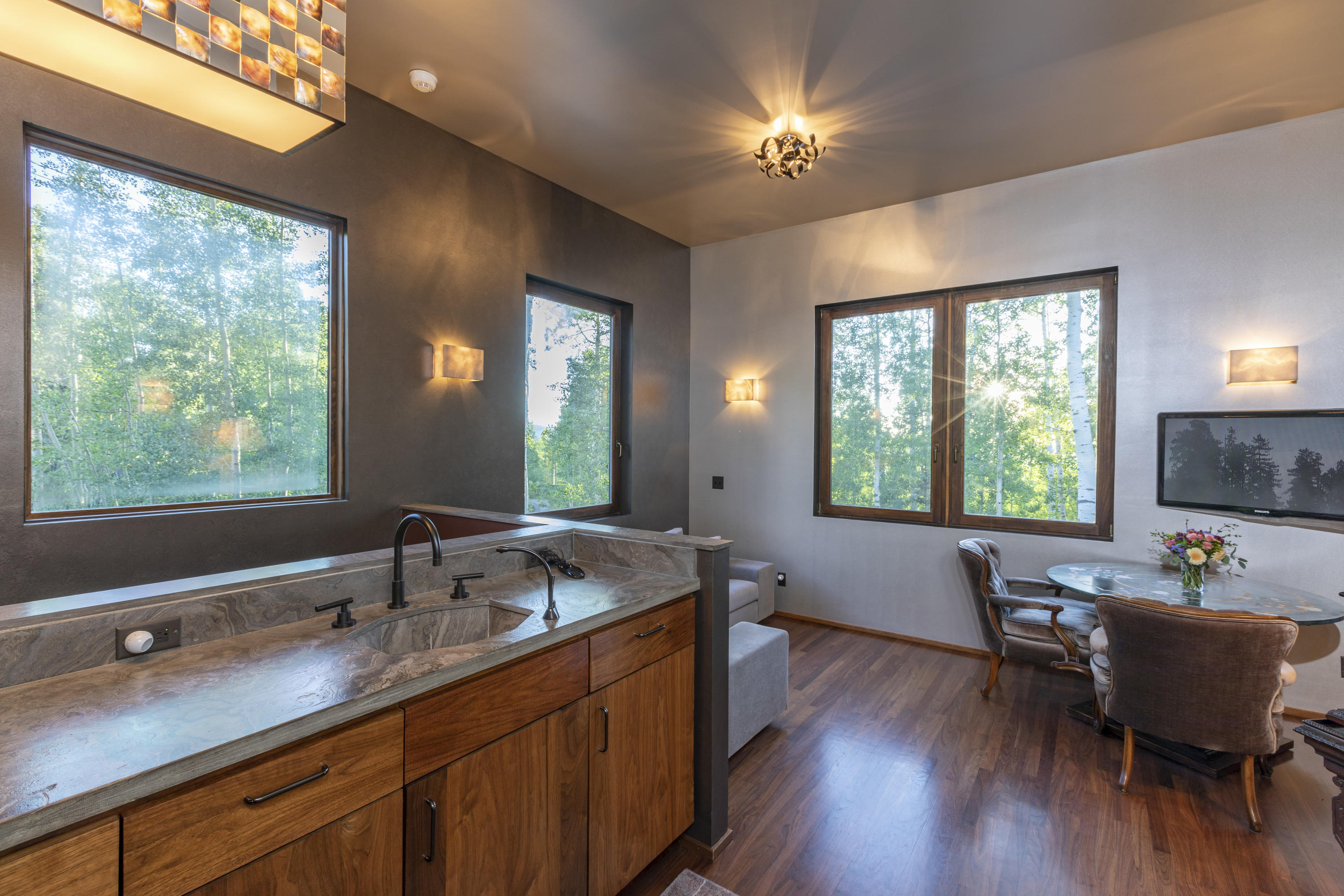 24 Sunset Circle Telluride, CO 81435 - Photo 23 of 39 a living room with furniture and a large window