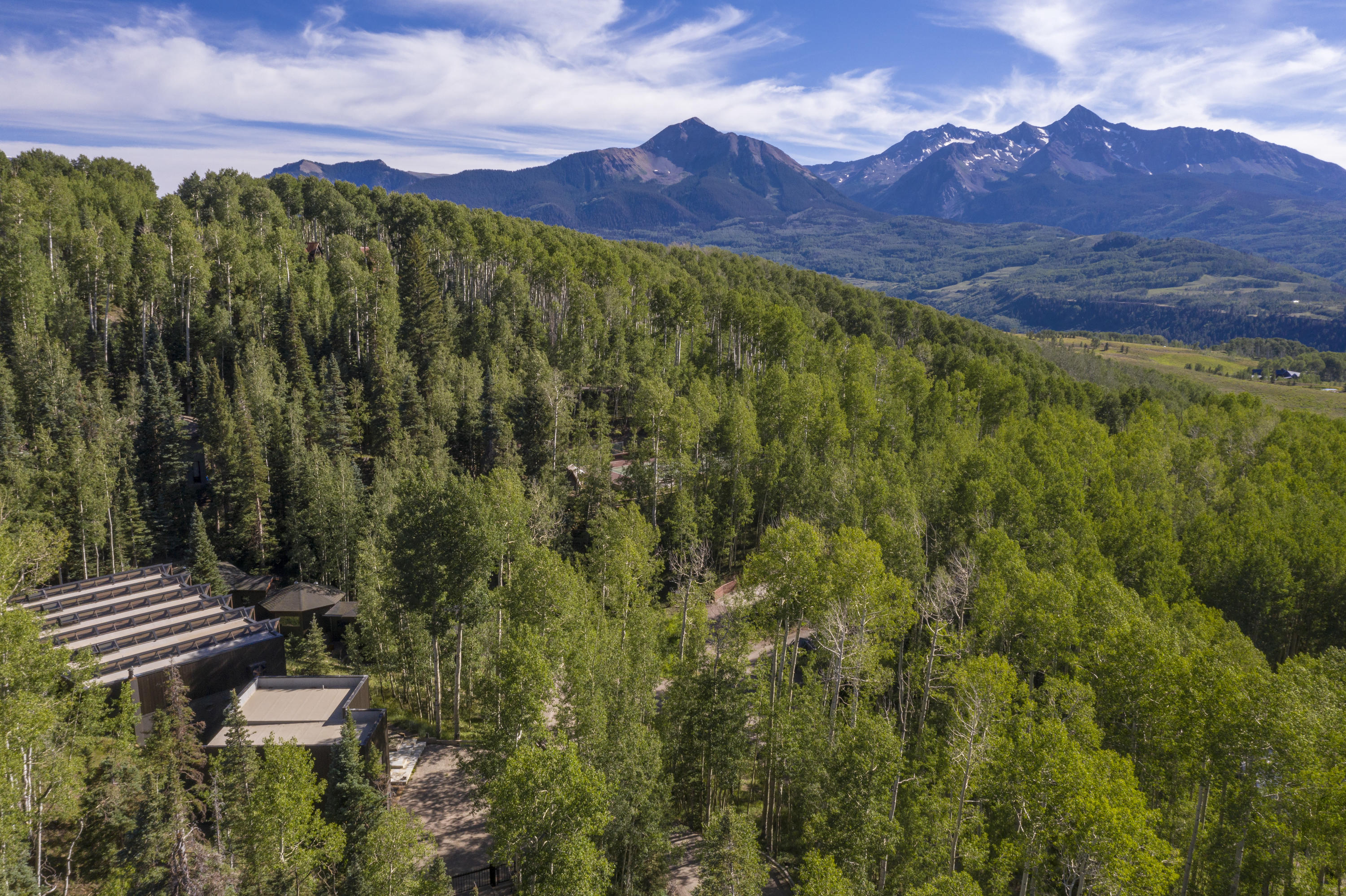 24 Sunset Circle Telluride, CO 81435 - Photo 4 of 39 a view of a lush green hillside and a houses