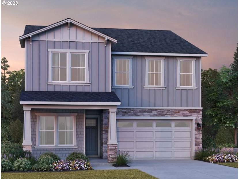 15858 Northwest Ridgeline Street, Unit L63 Portland, OR 97229 - Photo 1 of 5 a front view of a house with a garden