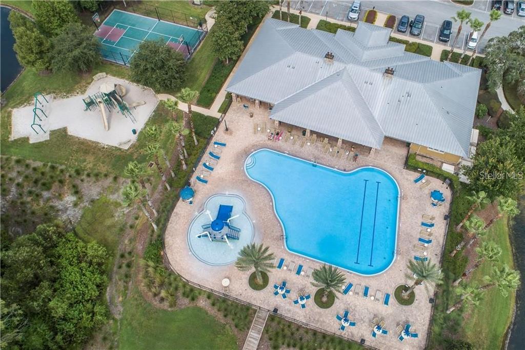 11919 Essington Street New Port Richey, FL 34654 - Photo 44 of 46 an aerial view of a swimming pool