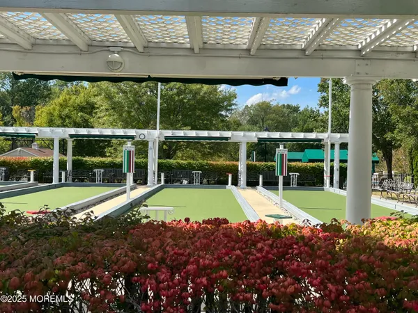 a park view with a sitting space