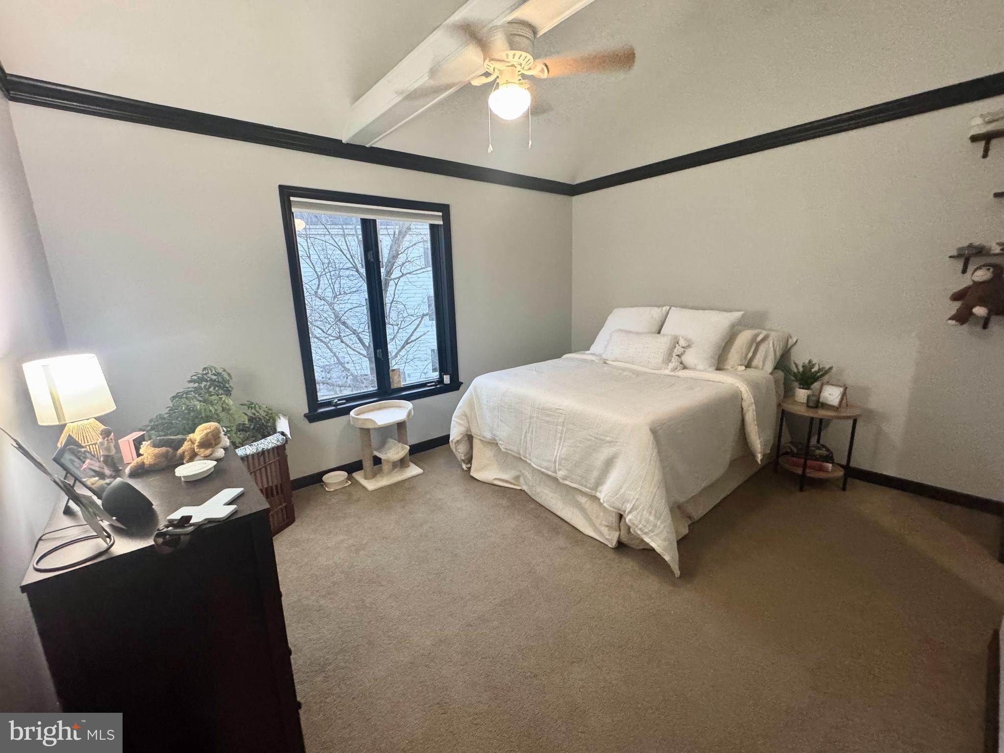 345 Pleasanton Road, Unit A31 Westminster, MD 21157 - Photo 5 of 16 a bedroom with a bed and a chandelier