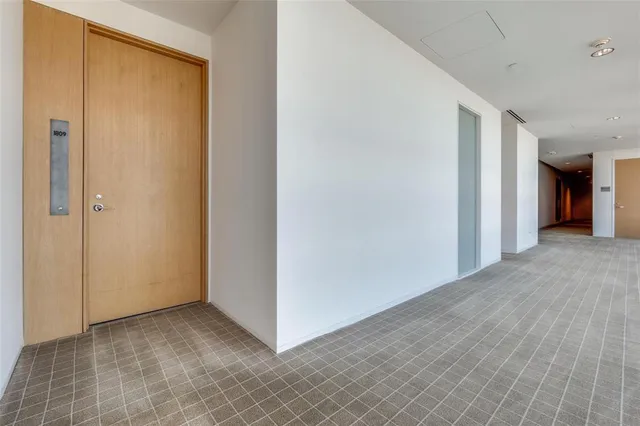 a view of a room with an empty space