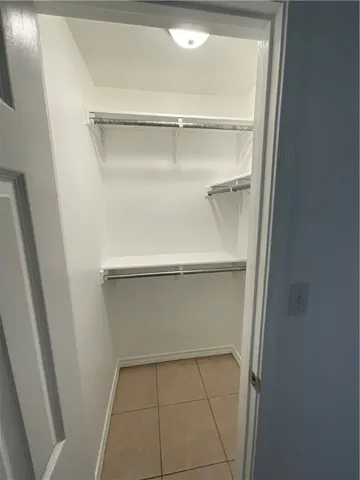 a close view of closet