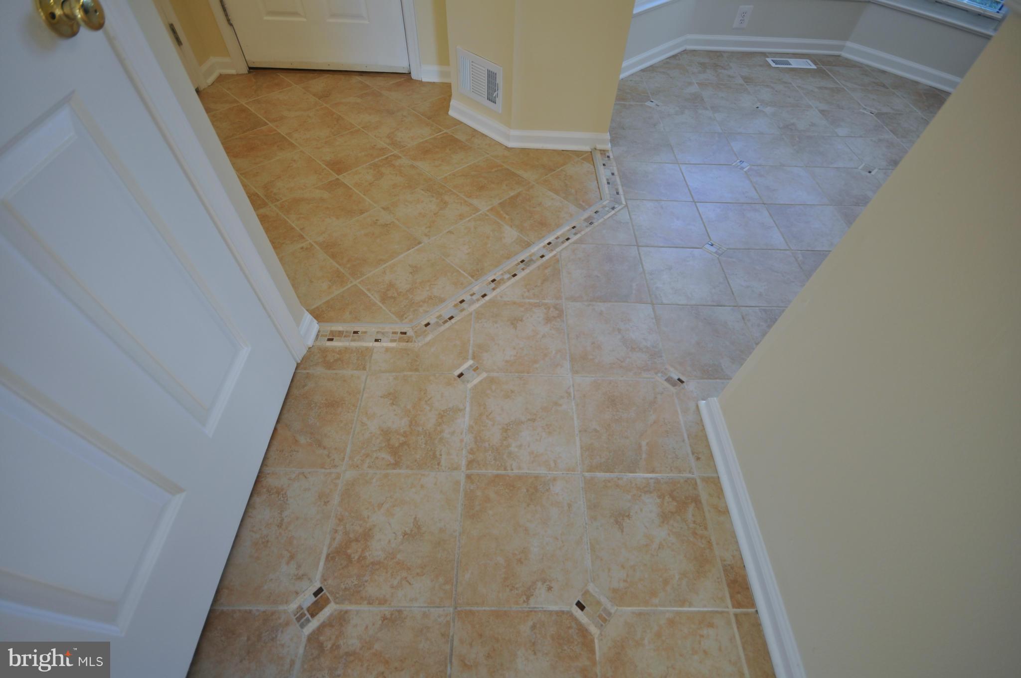 Foyer and Kitchen Tile Detail
