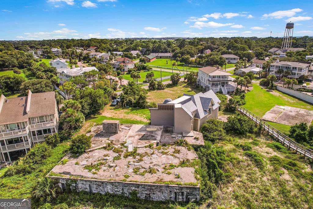 20 Taylor Street Tybee Island, GA 31328 - Photo 83 of 85 an aerial view of a house with a yard basket ball court and outdoor seating