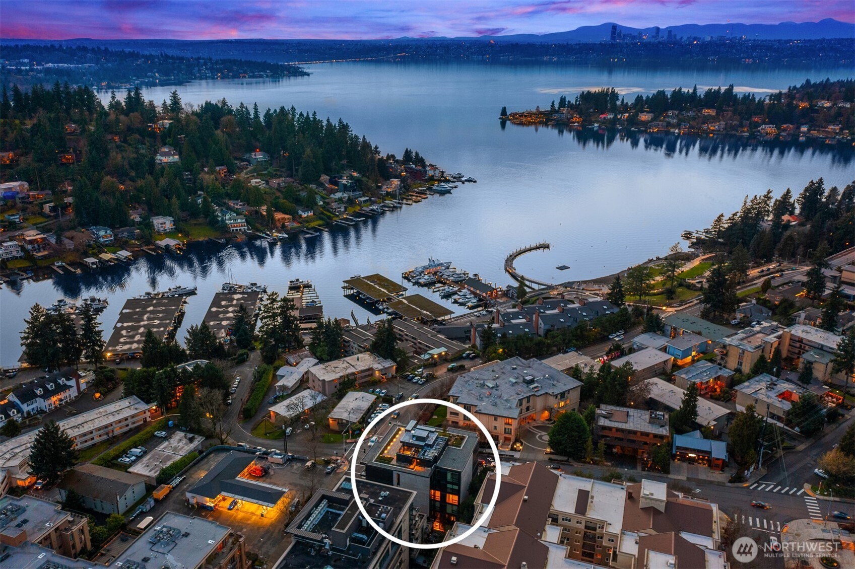 8 100th Avenue Northeast, Unit 201 Bellevue, WA 98004 - Photo 30 of 35 a view of a street with cars parked