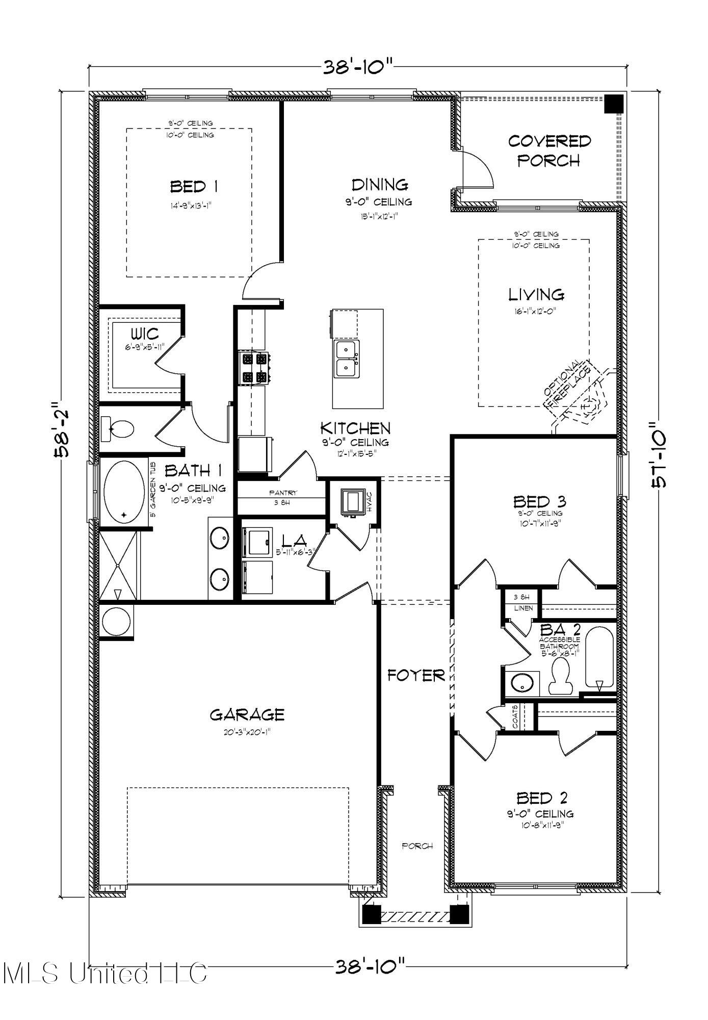 9510 Mossy Road Biloxi, MS 39532 - Photo 30 of 30 LAMAR A B FE FLOOR PLAN