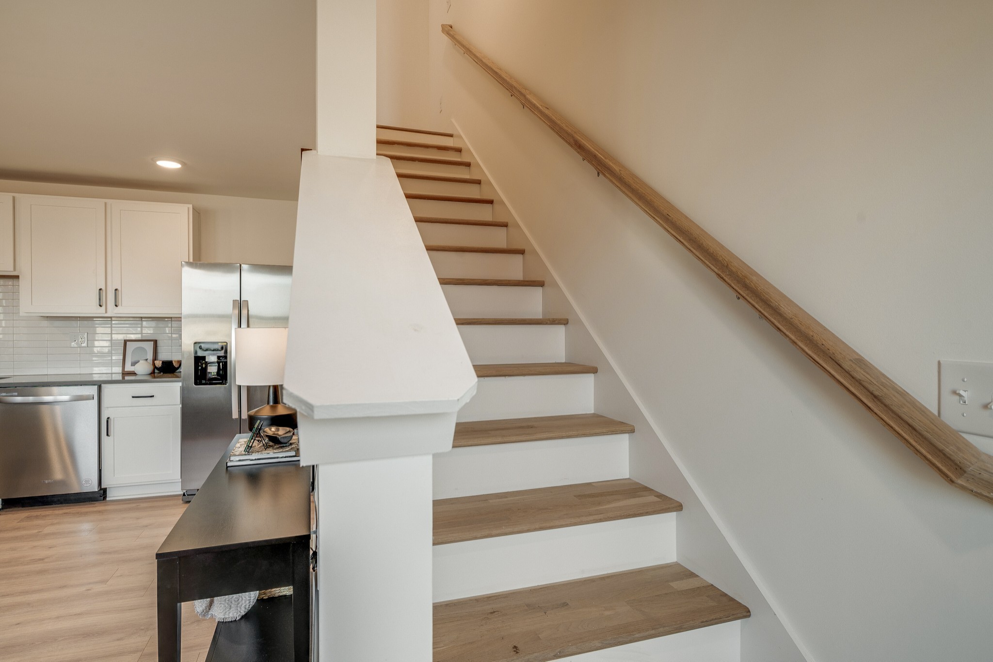 320 Mullberry Terrace, Unit A Madison, TN 37115 - Photo 4 of 26 a view of entryway and kitchen with wooden floor