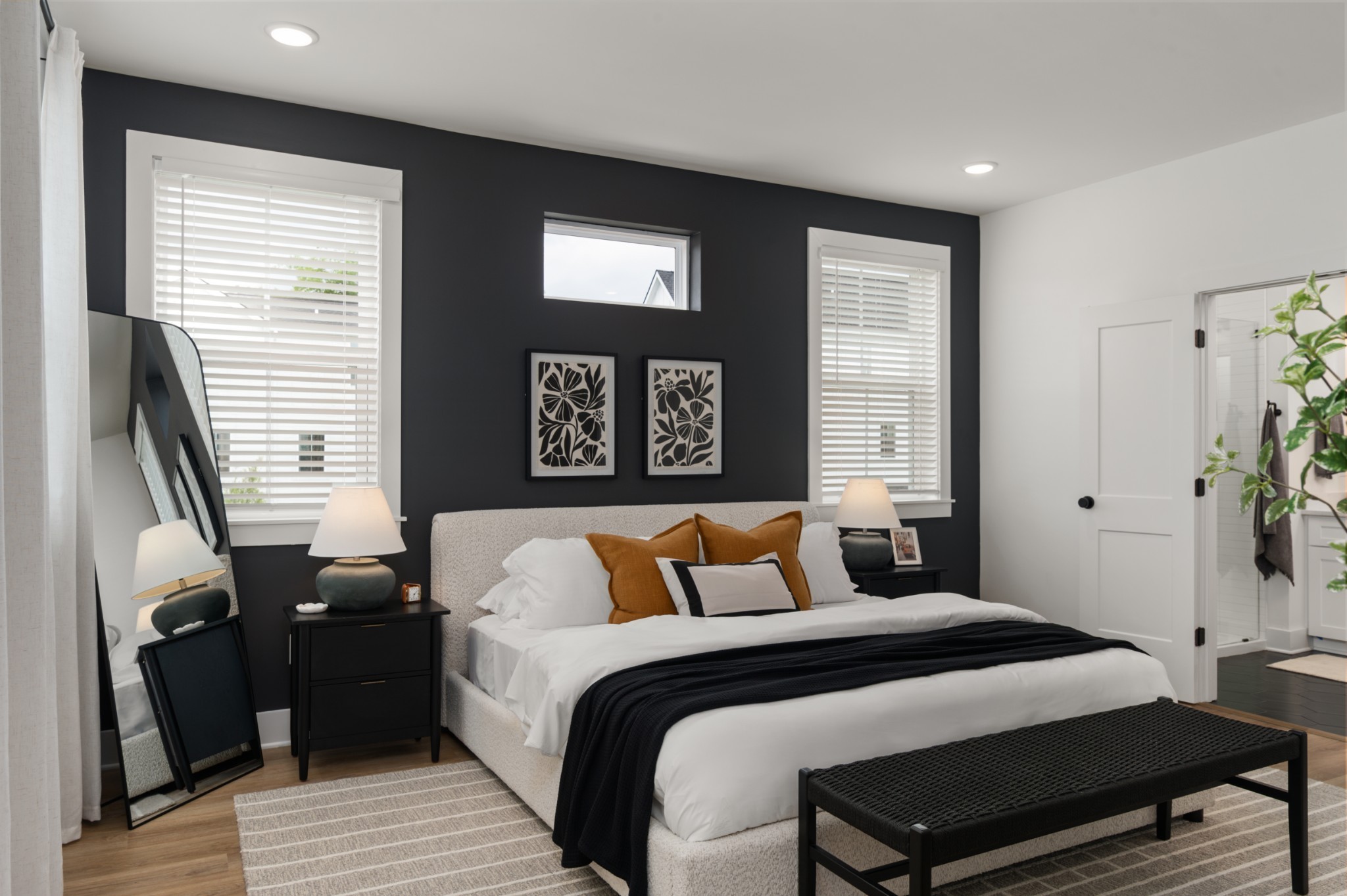 320 Mullberry Terrace, Unit A Madison, TN 37115 - Photo 10 of 26 a bedroom with a bed and wooden floor