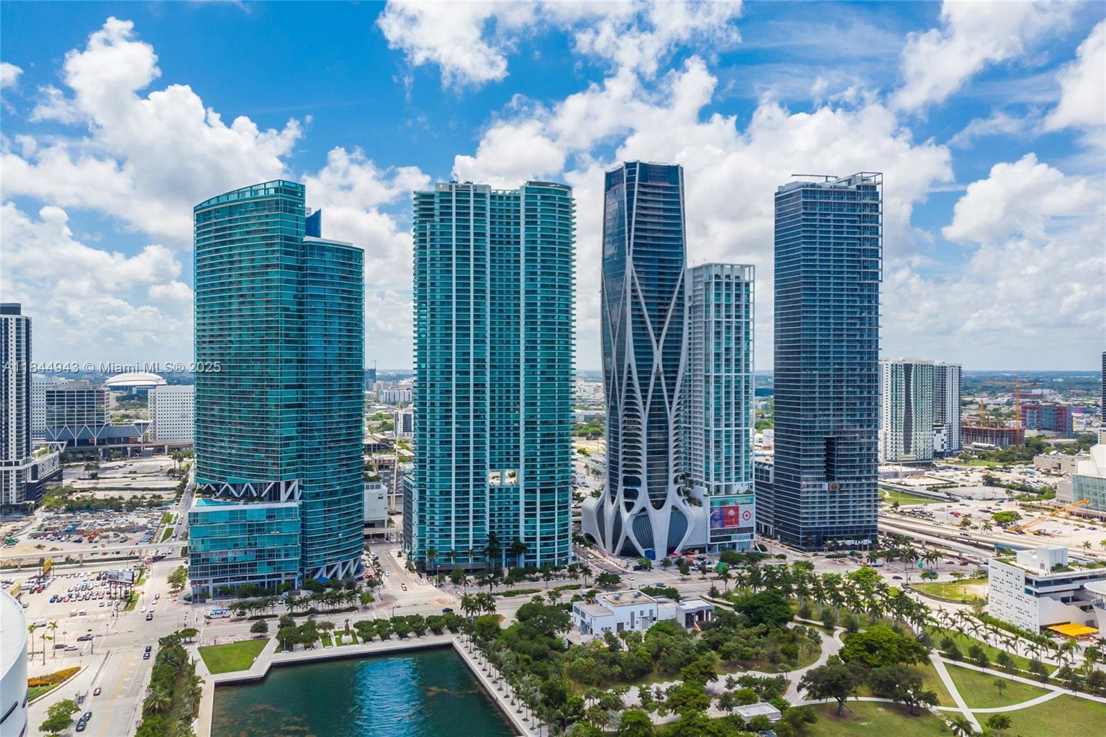 888 Biscayne Boulevard, Unit 812 Miami, FL 33132 - Photo 29 of 36 a view of a city with tall buildings