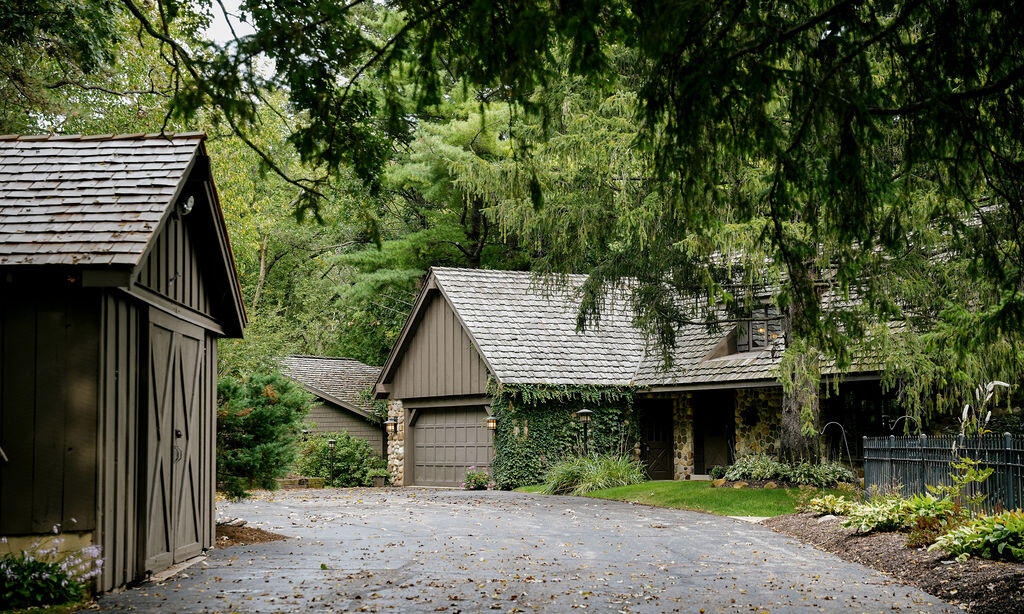 W3895 Timber Lake Road Troy, WI 53120 - Photo 35 of 64 Beautiful drive to property. Barn roof new shake and reinforced.