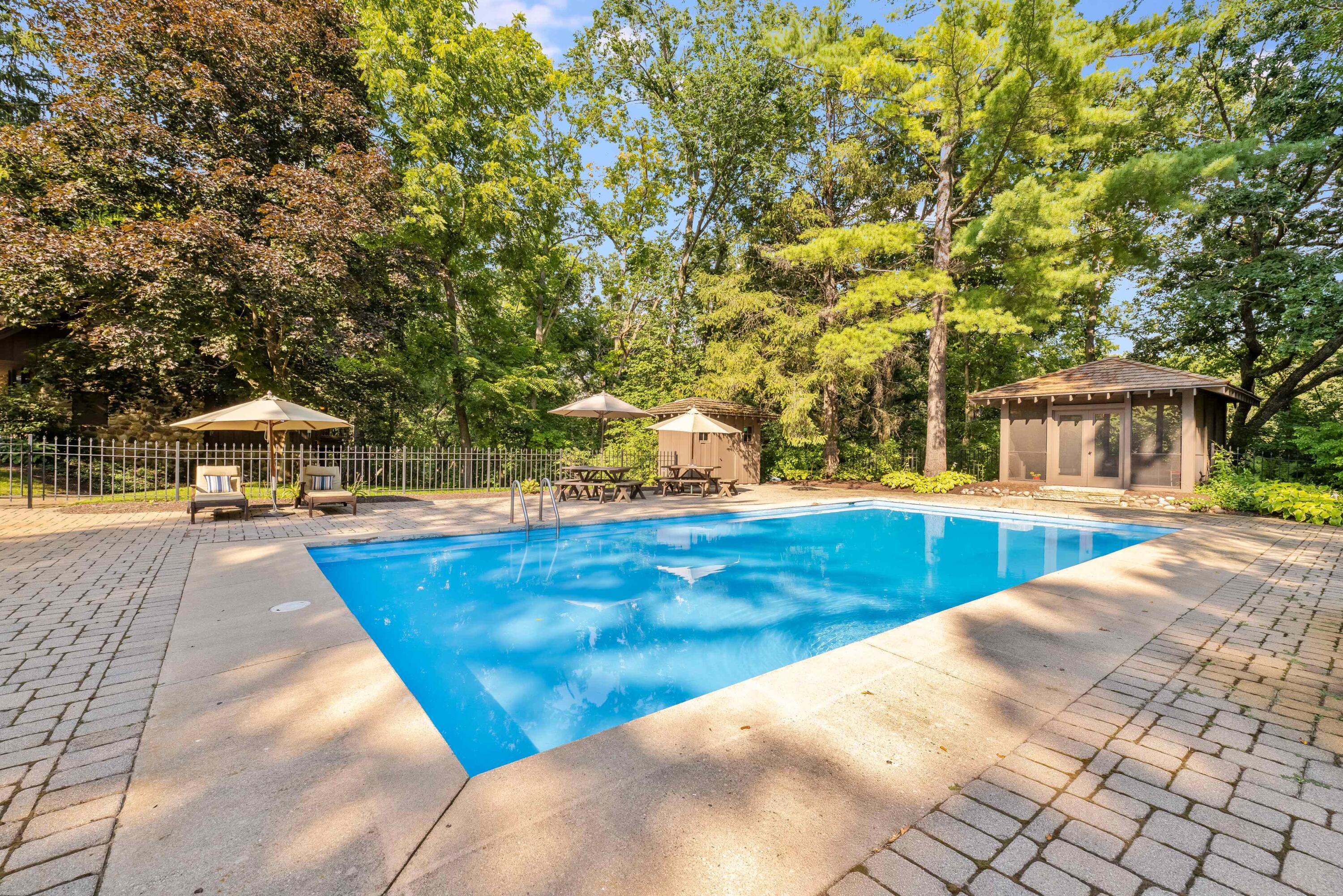 W3895 Timber Lake Road Troy, WI 53120 - Photo 4 of 64 20’ x 40’ inground pool with deep & shallow ends.