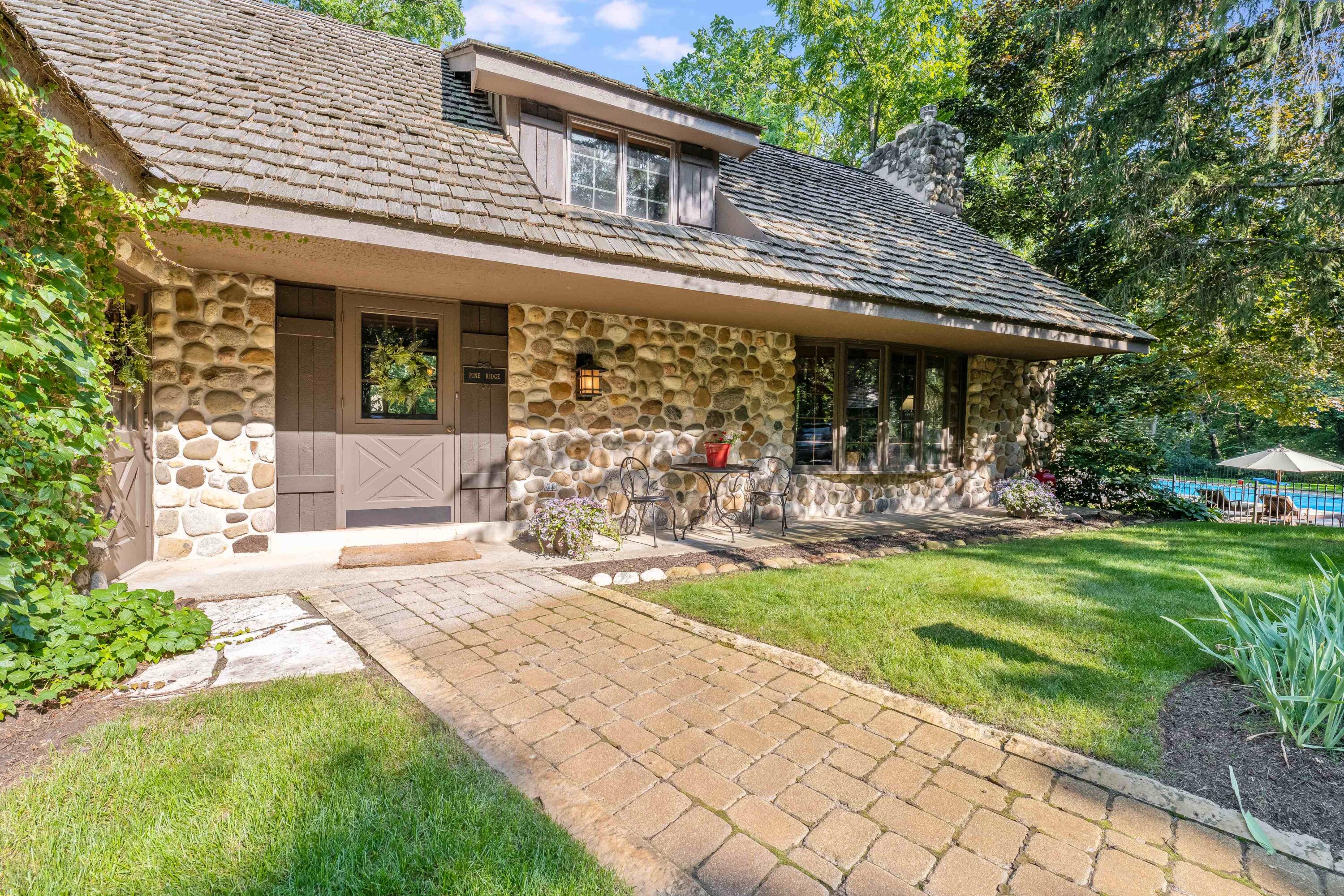 W3895 Timber Lake Road Troy, WI 53120 - Photo 6 of 64 Charming brickwork, cedar shake roof and fieldstone siding.