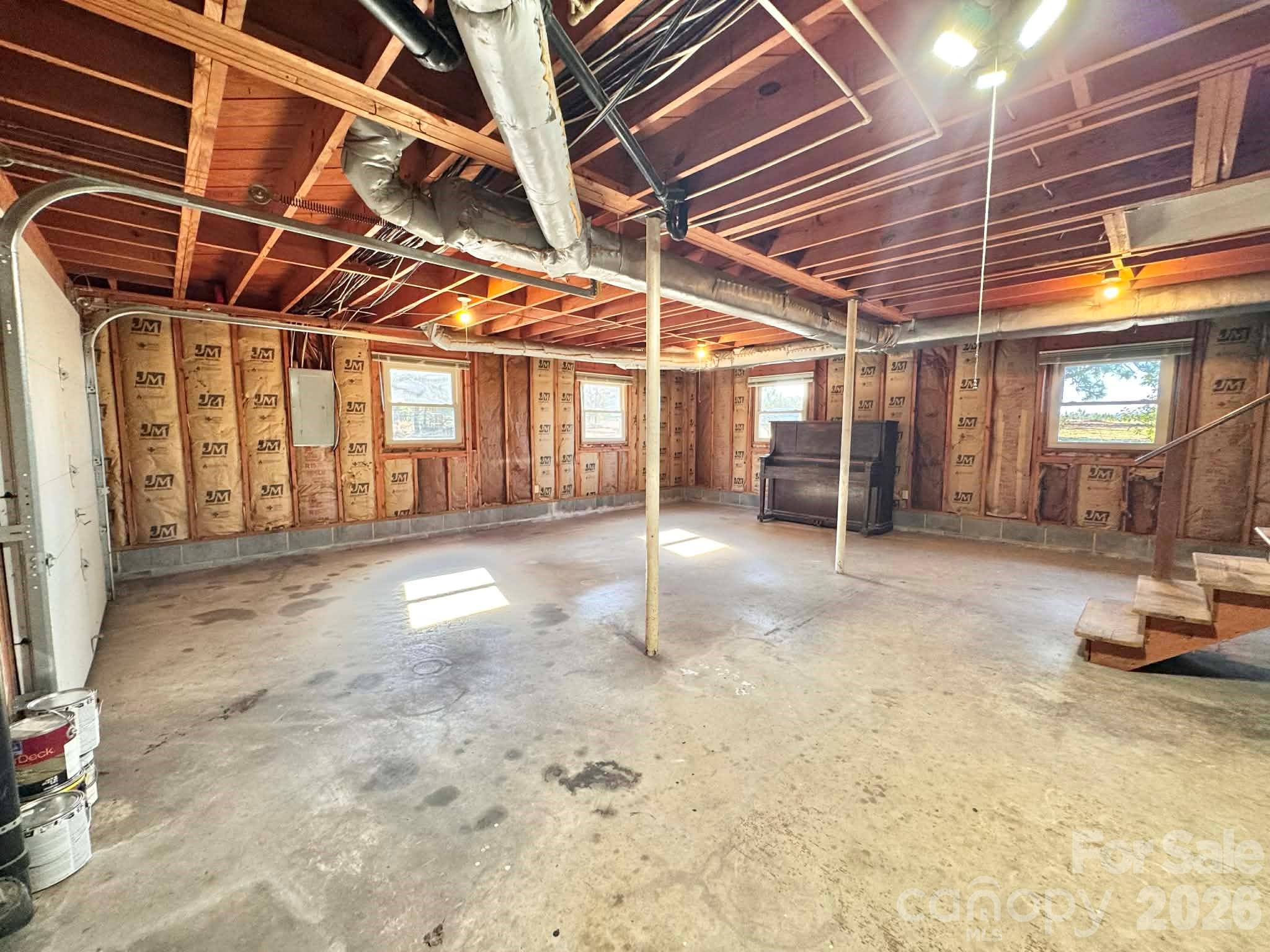 769 Dowd Road Candor, NC 27229 - Photo 28 of 32 a view of empty room with wooden ceiling