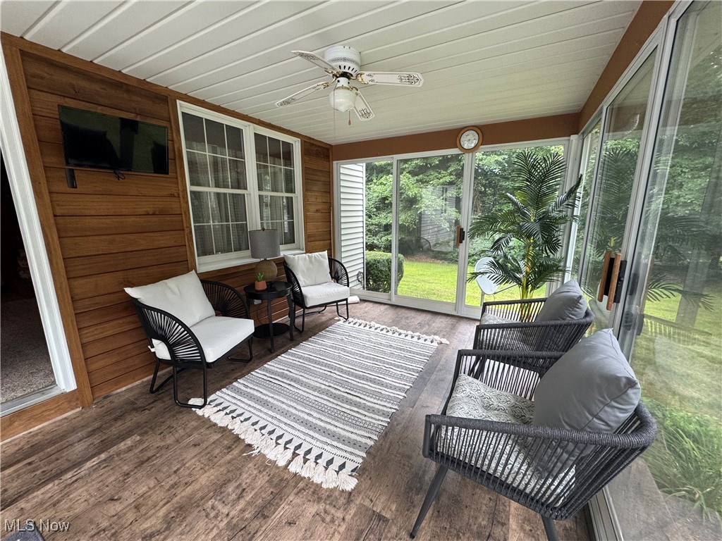 7345 Roller Road Salem, OH 44460 - Photo 30 of 50 Sunroom with a ceiling fan