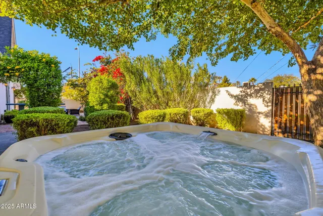 a view of backyard with outdoor space