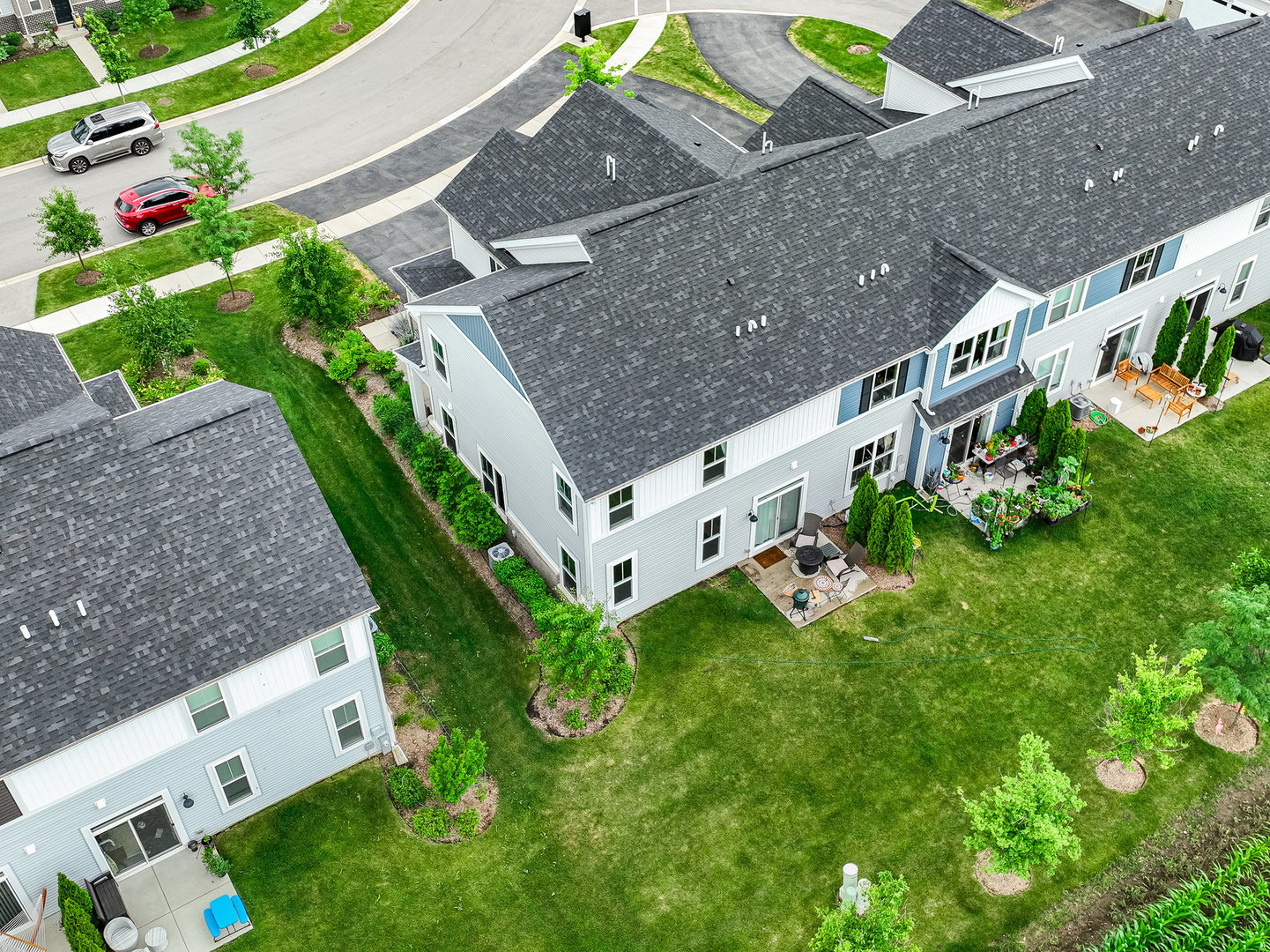 4166 Calder Lane Aurora, IL 60504 - Photo 23 of 30 a aerial view of a house with a yard