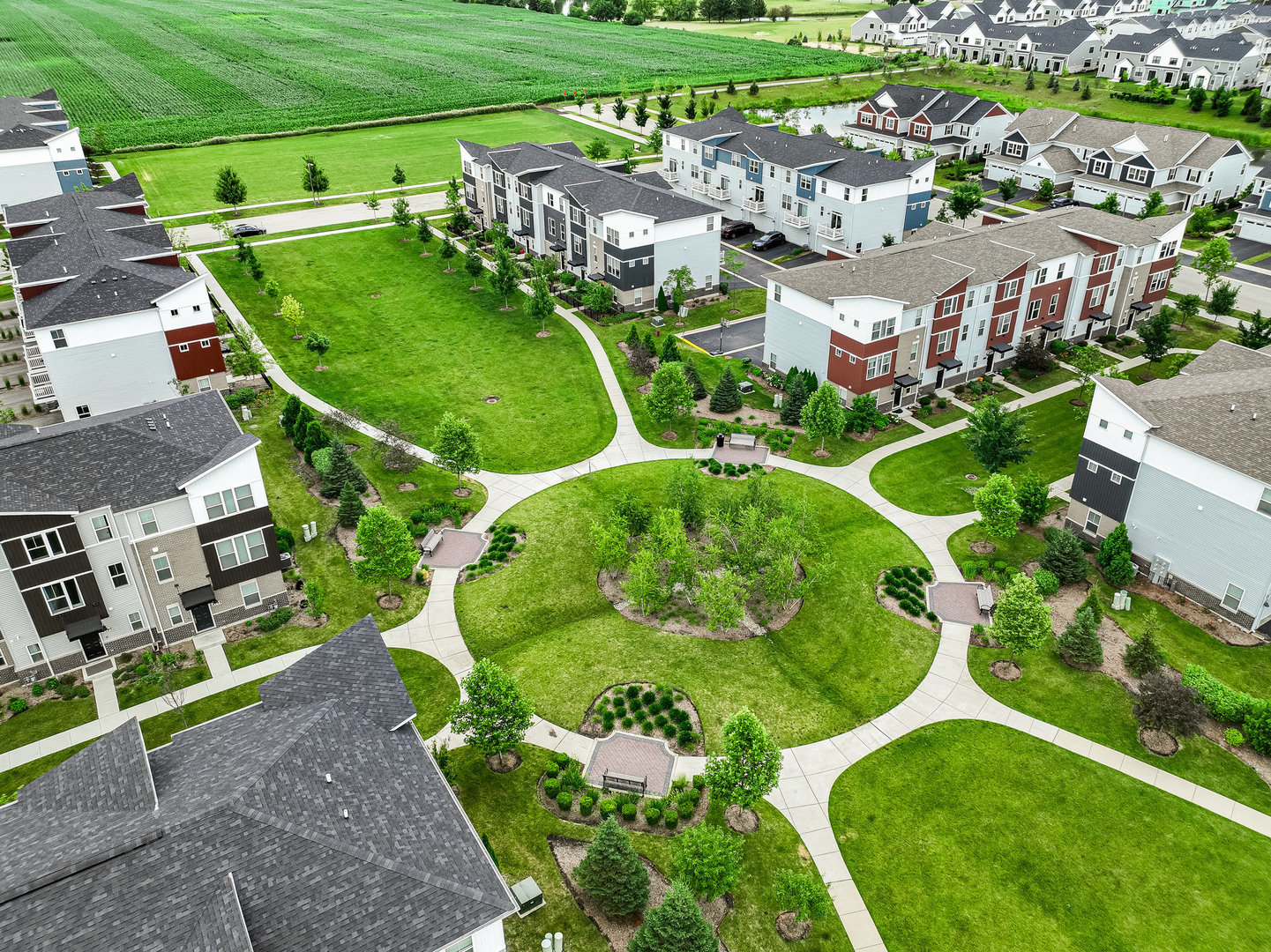 4166 Calder Lane Aurora, IL 60504 - Photo 27 of 30 an aerial view of a pool