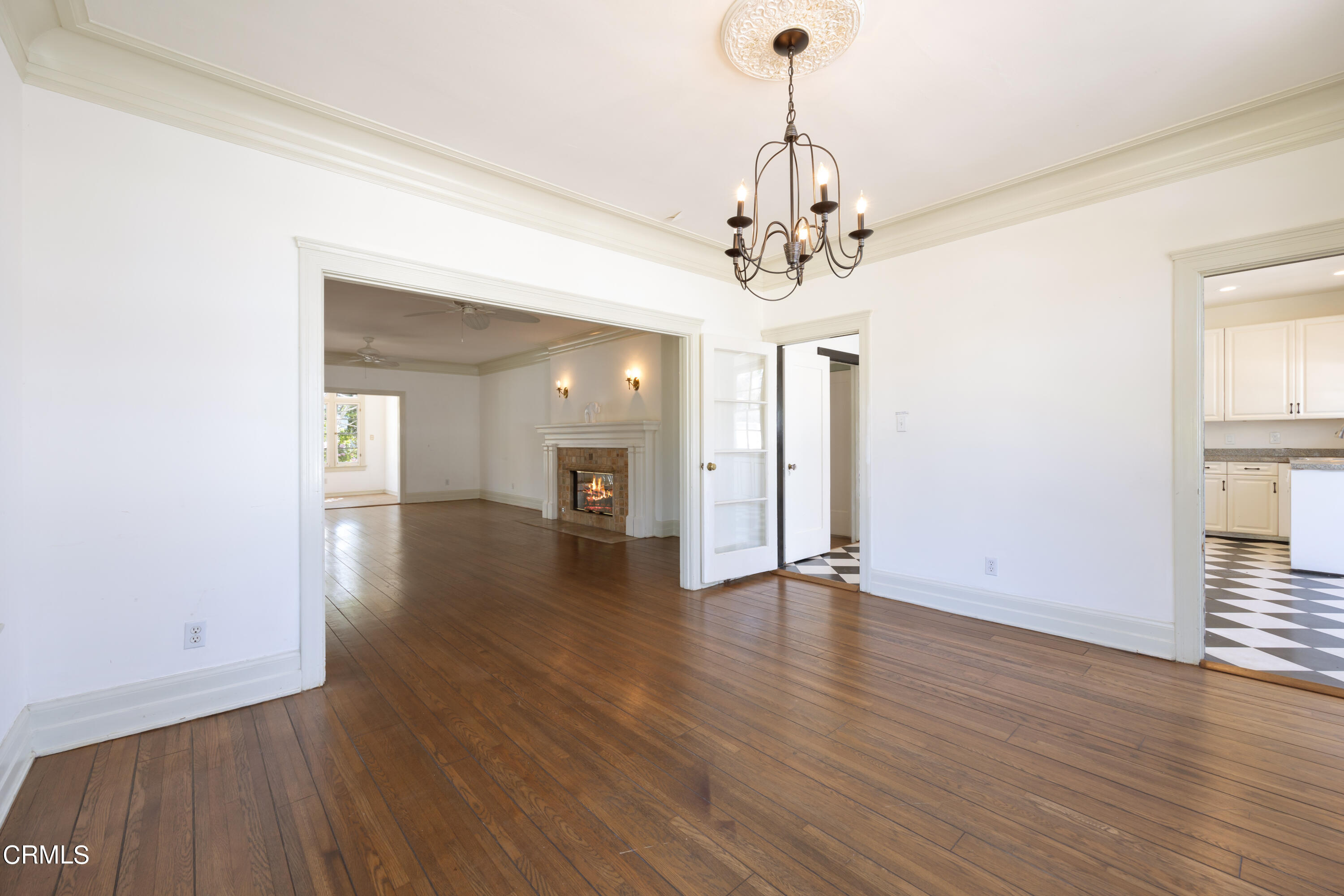 430 West Kenneth Road Glendale, CA 91202 - Photo 18 of 73 a view of an empty room with wooden floor and a window