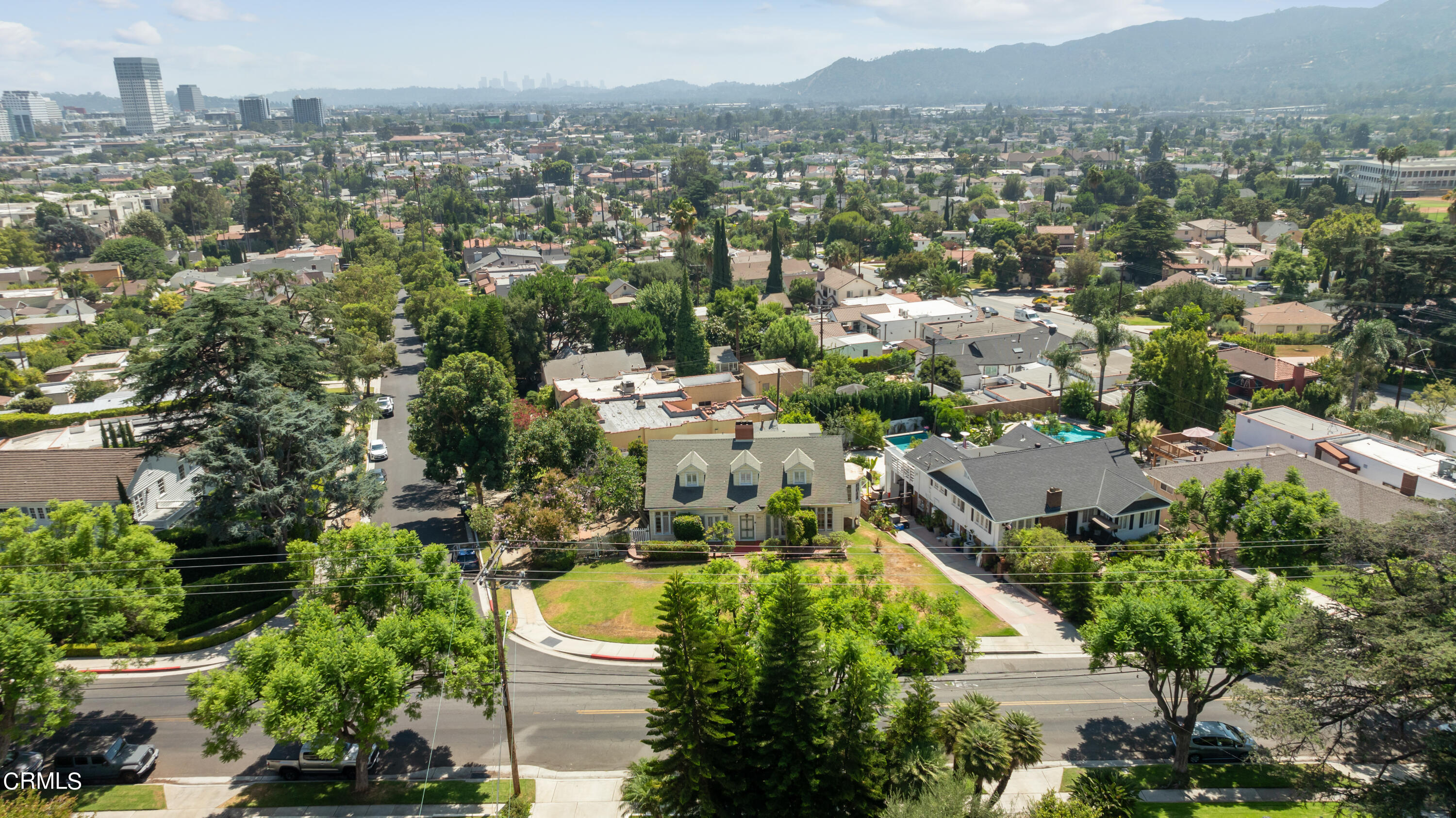 430 West Kenneth Road Glendale, CA 91202 - Photo 73 of 73 an aerial view of a city with lots of residential buildings