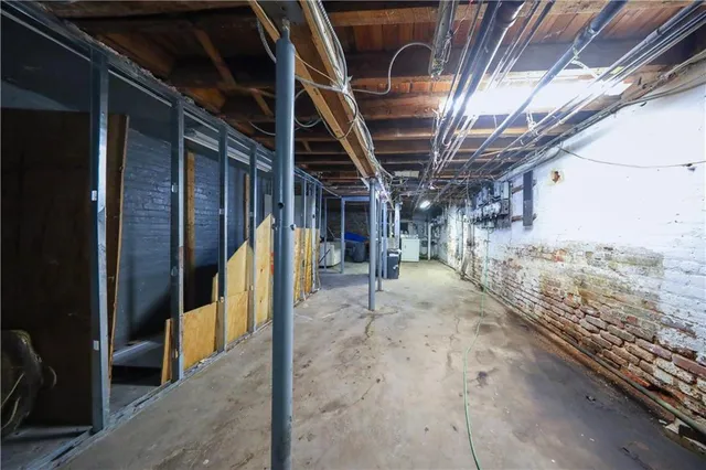 a view of a storage room