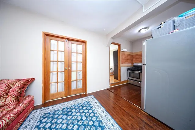 a view of livingroom with furniture and wooden floor
