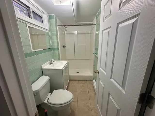 a view of a room with an empty space