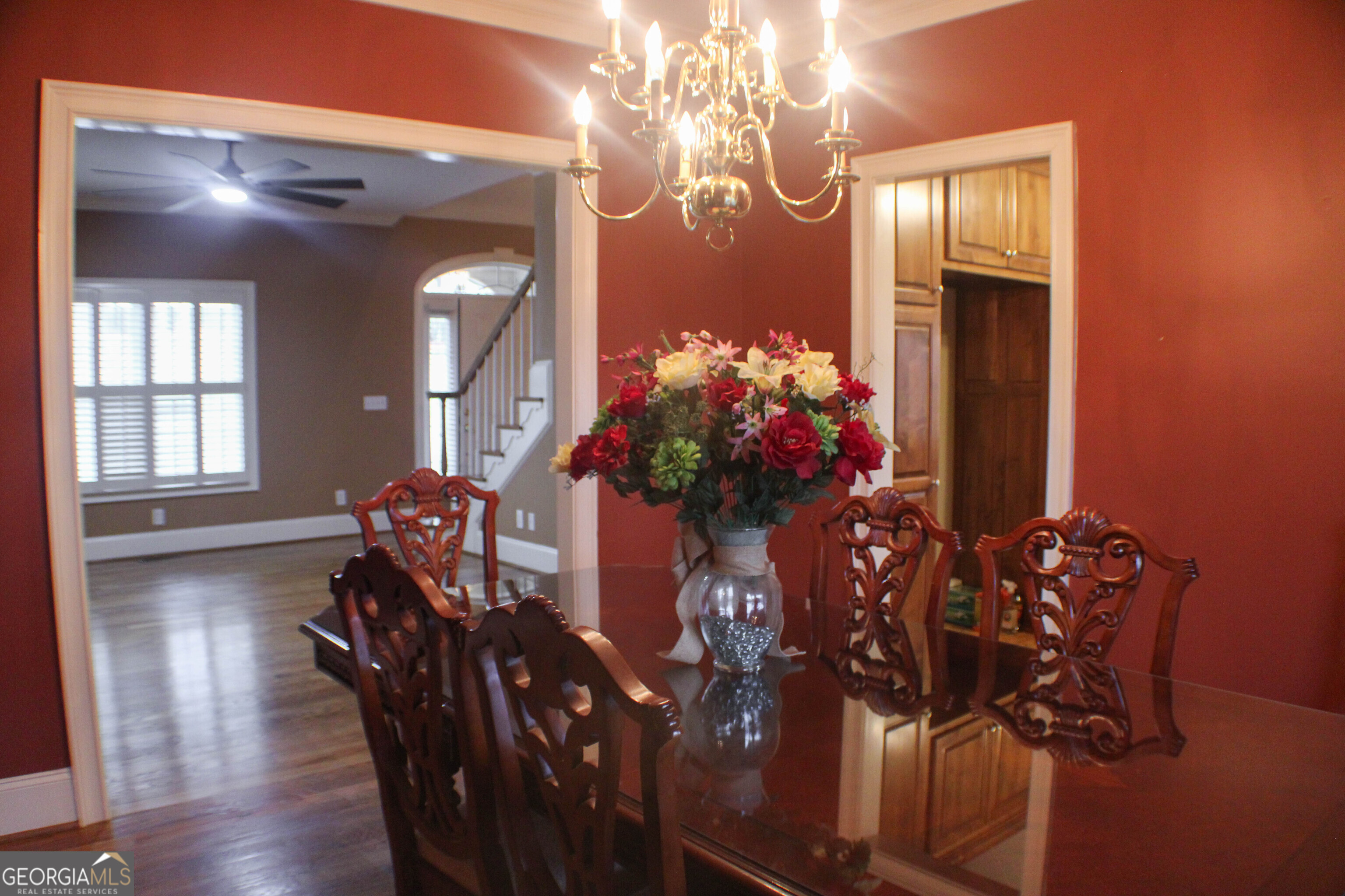 418 Flora Ext Avenue Rome, GA 30161 - Photo 12 of 29 a dining room with furniture and chandelier
