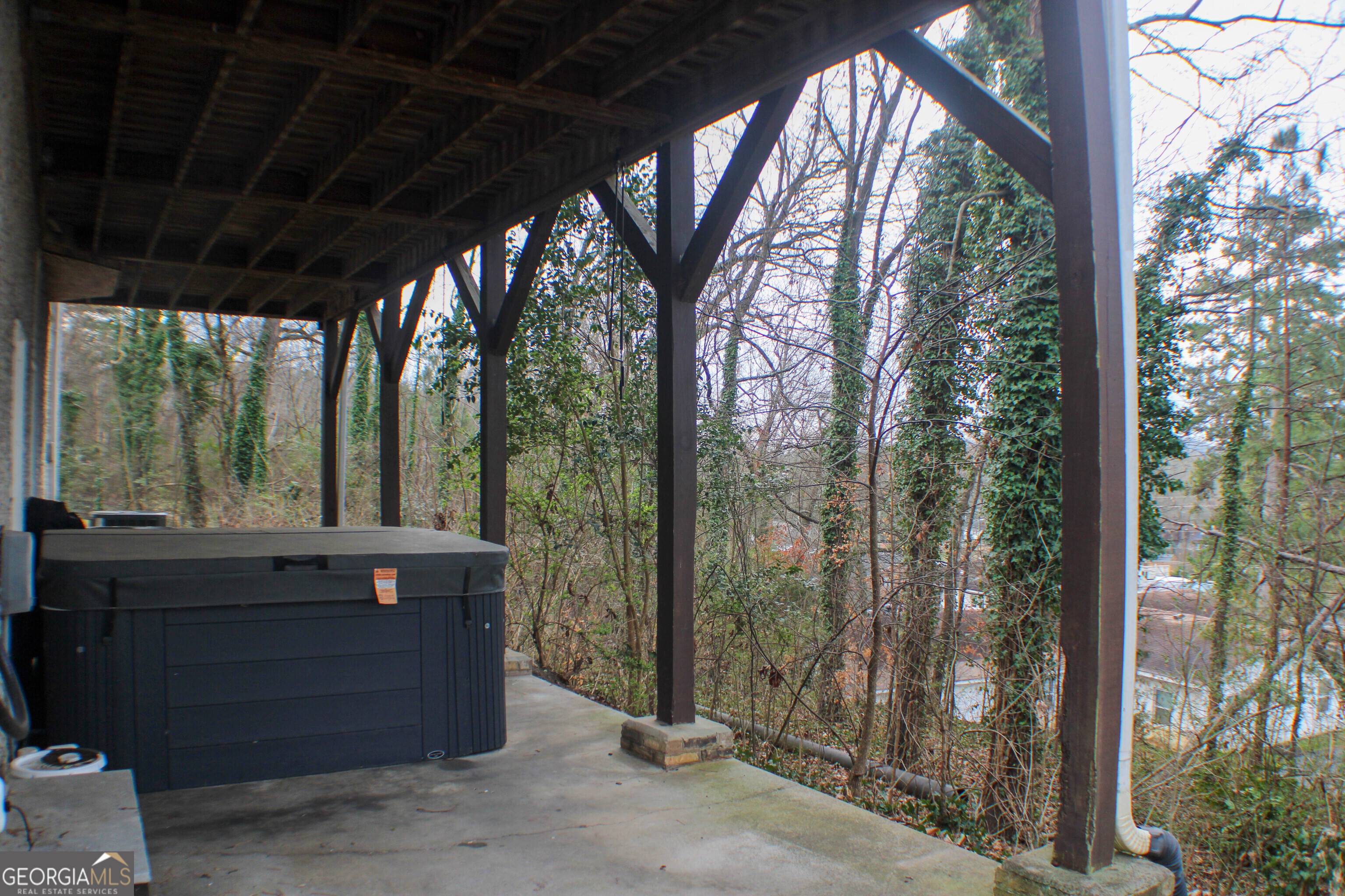 418 Flora Ext Avenue Rome, GA 30161 - Photo 28 of 29 a view of a porch with furniture and wooden deck