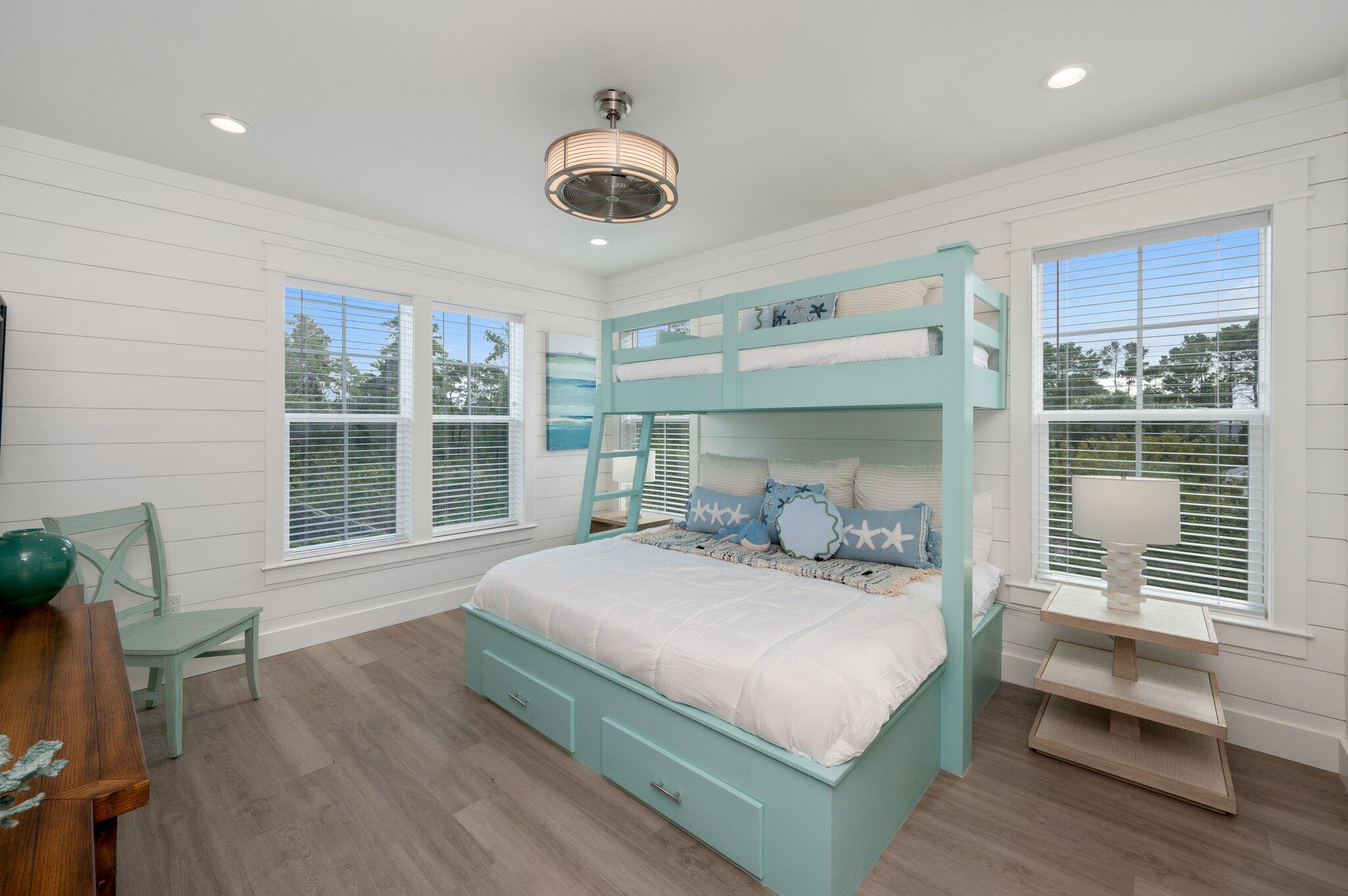 36 North Gulf Drive Santa Rosa Beach, FL 32459 - Photo 54 of 96 a bedroom with a large bed and a large window