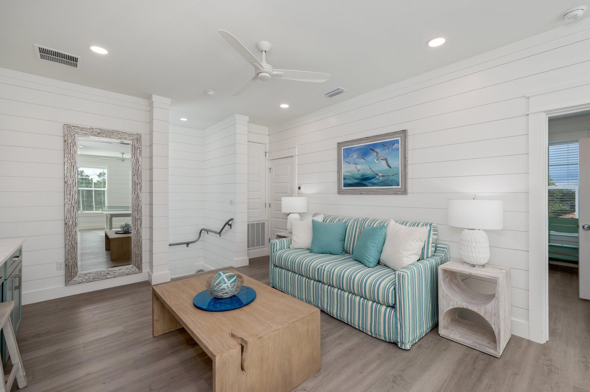 36 North Gulf Drive Santa Rosa Beach, FL 32459 - Photo 68 of 96 a living room with furniture and a wooden floor