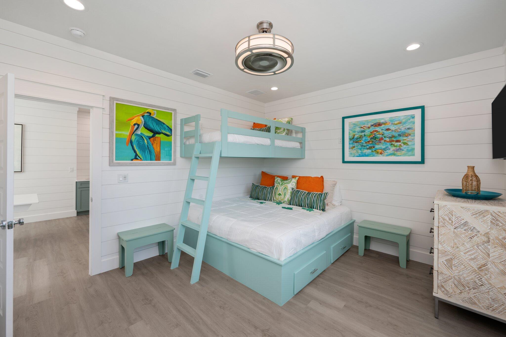 36 North Gulf Drive Santa Rosa Beach, FL 32459 - Photo 80 of 96 a bedroom with a bed and a desk