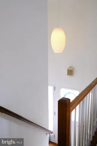 a view of a staircase